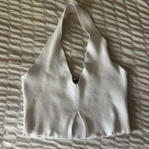 Kendall & Kylie- White halter top